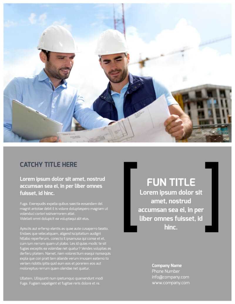 Top Engineering Consultants Flyer Template In Engineering Brochure Templates