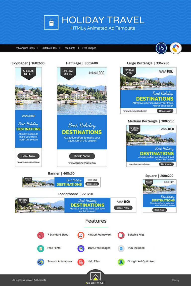 Tour & #travel | Holiday #travelbanner Ad Templates Animated Pertaining To Animated Banner Templates