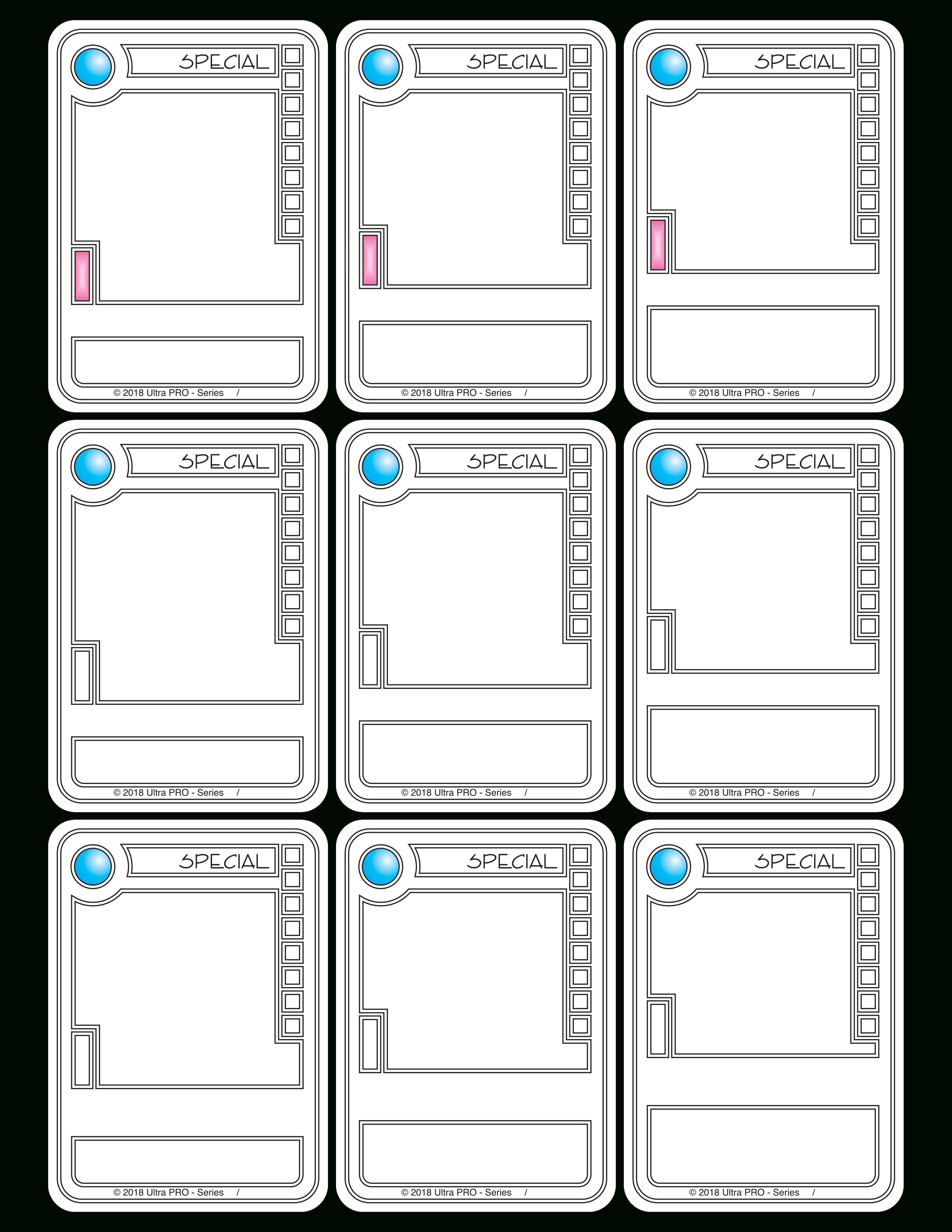 Trading Card Game Template Inside Superhero Trading Card Template