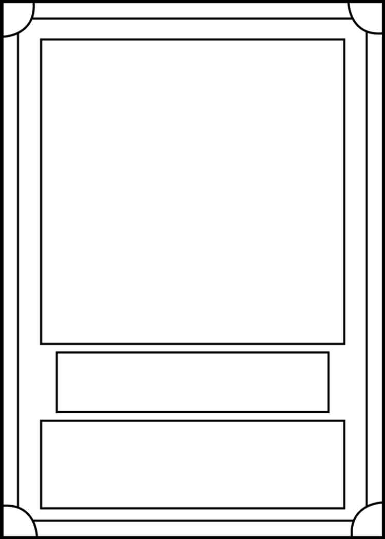 Trading Card Template Frontblackcarrot1129 On Deviantart With Regard To Template For Game Cards