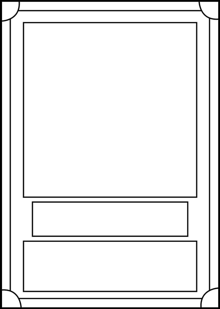 Trading Card Template Frontblackcarrot1129 On Deviantart With Regard To Template For Game Cards