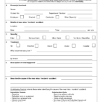 Traffic Ident Investigation Report Format Form Hse Incident Inside Near Miss Incident Report Template