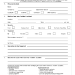 Traffic Ident Investigation Report Format Form Hse Incident Pertaining To Investigation Report Template Doc
