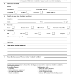 Traffic Ident Investigation Report Format Form Hse Incident Regarding Ohs Incident Report Template Free