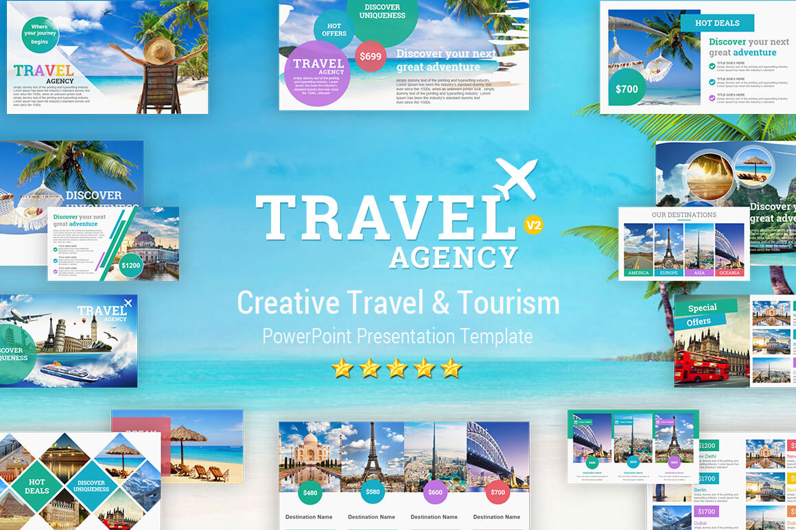 Travel And Tourism Powerpoint Presentation Template - Yekpix Throughout Tourism Powerpoint Template