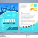 Travel Brochure, Template Or Flyer Design. Stock Pertaining To Travel And Tourism Brochure Templates Free