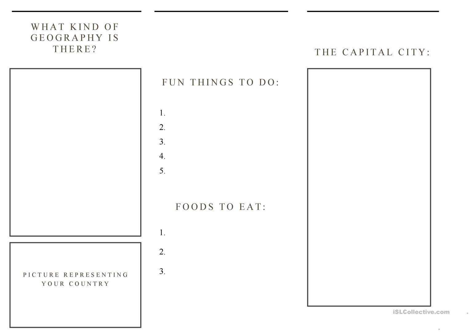 Travel Brochure Template - Template Ideas Intended For Travel Brochure Template Ks2