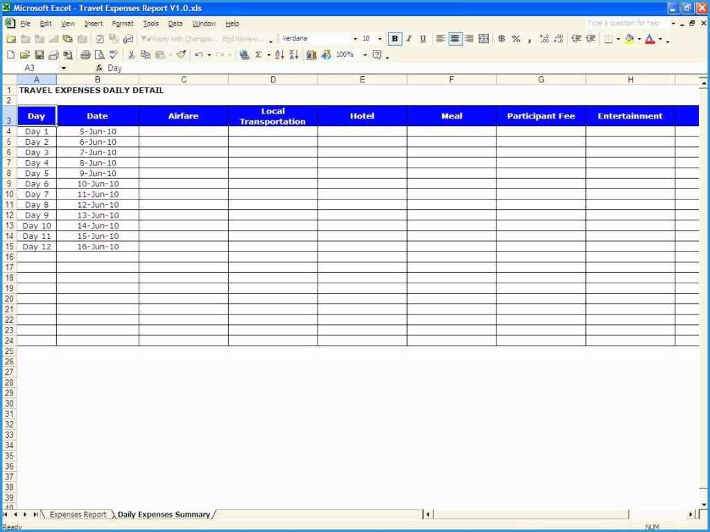 Travel expenses template free download pleasant excel throughout