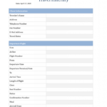 Travel Itinerary Template For Word Business New Free Intended For Blank Trip Itinerary Template