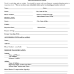 Travel Request Form – 2 Free Templates In Pdf, Word, Excel With Regard To Travel Request Form Template Word