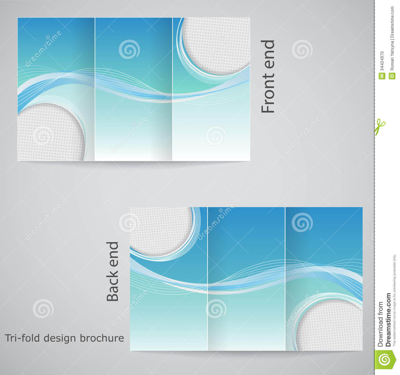 Tri Fold Brochure Design. Stock Vector. Illustration Of With Regard To Free Three Fold Brochure Template