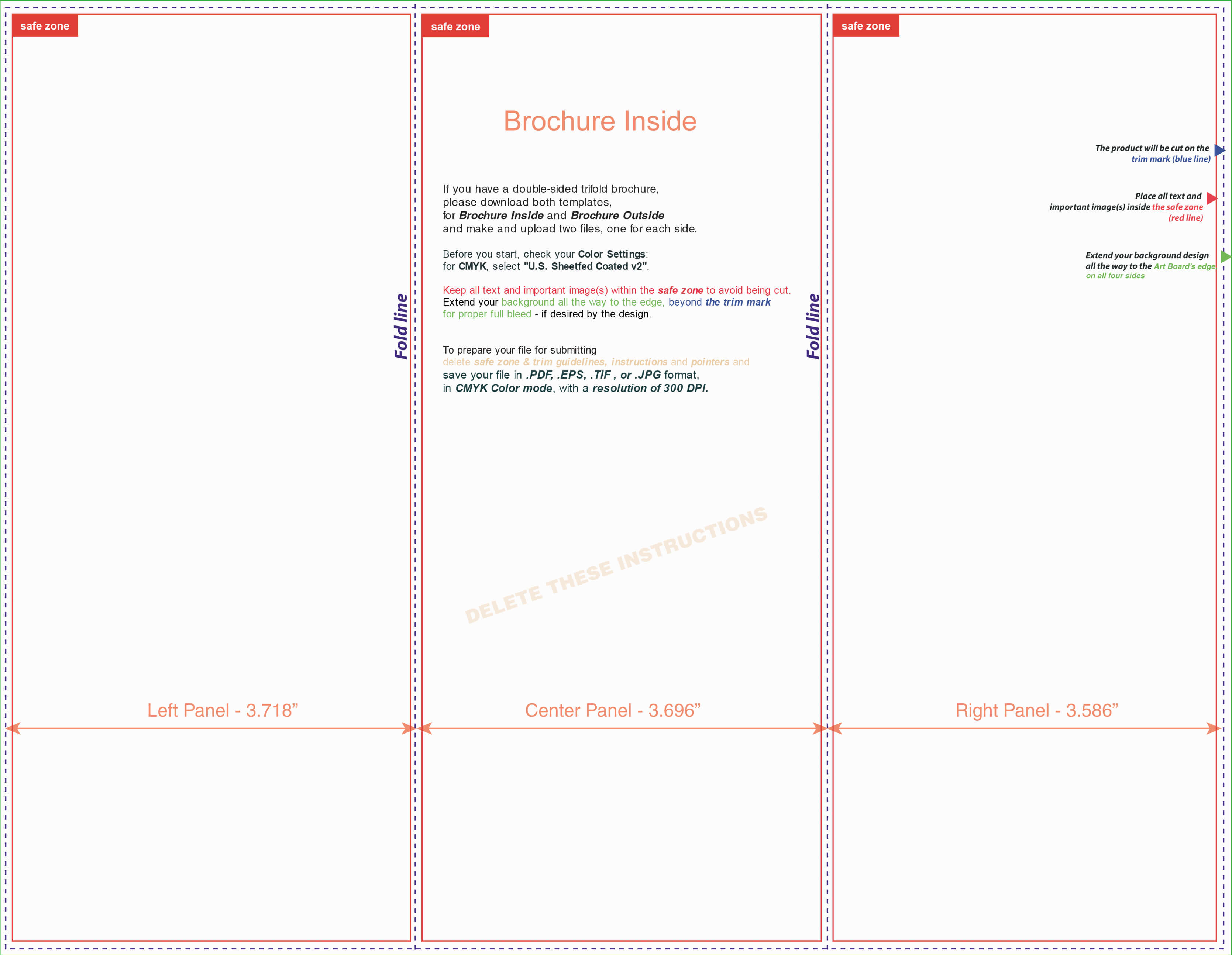 Tri Fold Brochure Template Illustrator Ten Lessons I've Regarding Tri Fold Brochure Template Illustrator
