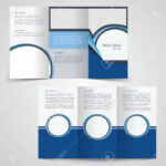 Tri Fold Business Brochure Template, Two Sided Template Design,.. With Double Sided Tri Fold Brochure Template