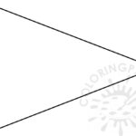 Triangle Flag Banner Template – Coloring Page Regarding Triangle Pennant Banner Template