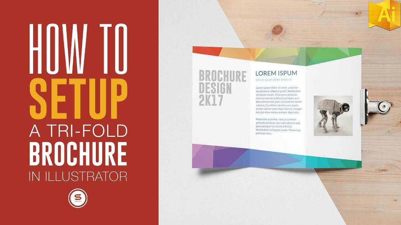 Trifold Brochure For Print In Illustrator – Illustrator Tutorial For Adobe Illustrator Tri Fold Brochure Template