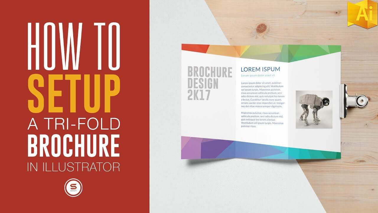 Trifold Brochure For Print In Illustrator – Illustrator Tutorial Throughout Tri Fold Brochure Ai Template