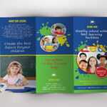 Trifold Brochure For School  V389Template Shop On Inside Play School Brochure Templates