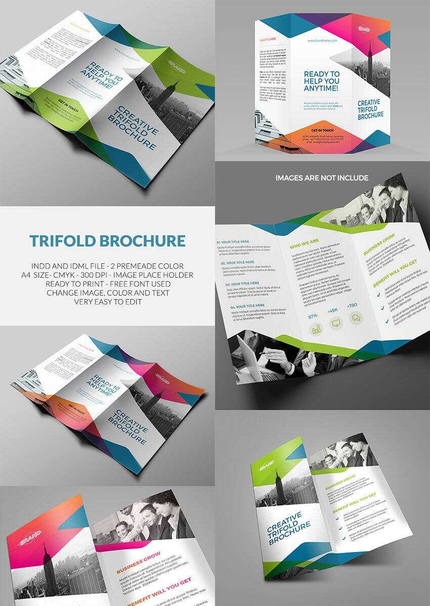 Trifold Brochure – Indesign Template | Amann | Indesign With Regard To Good Brochure Templates