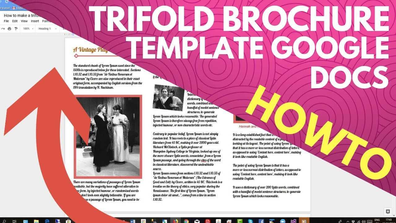 Trifold Brochure Template Google Docs Throughout Google Docs Templates Brochure