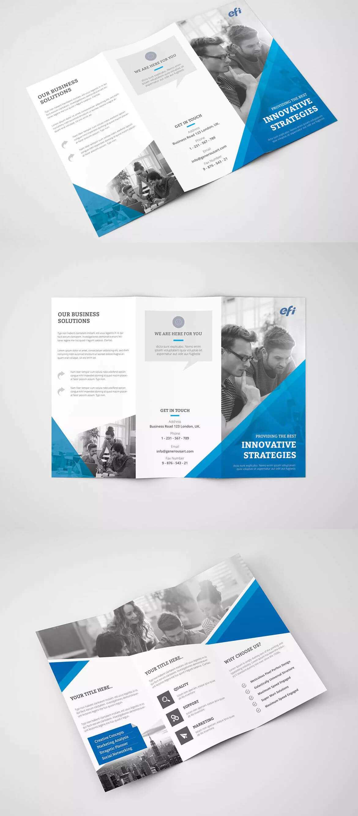 Trifold Brochure Template Psd – A4 | Brochure Design With Regard To Hotel Brochure Design Templates