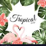 Tropical Event Invitation Card Template Inside Event Invitation Card Template