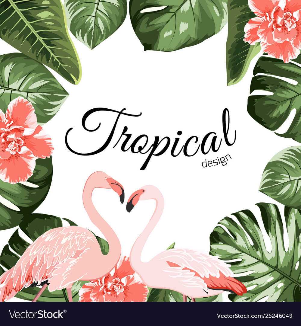 Tropical Event Invitation Card Template Inside Event Invitation Card Template