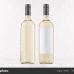 Two Transparent Wine Bottles Blank White Label Label White In Blank Wine Label Template