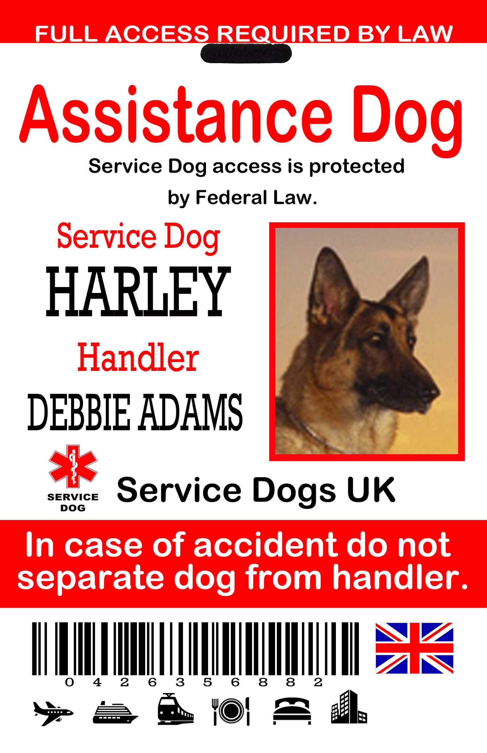 Uk Service Dog Id Tags : The Sewing Network Inside Service Dog Certificate Template