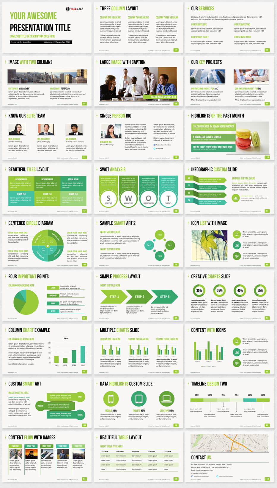 Ultimate Professional Business Powerpoint Template – 1650+ Intended For How To Create A Template In Powerpoint