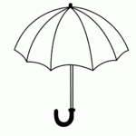 Umbrella Coloring Pages | Nature Coloring Pages | Umbrella For Blank Umbrella Template