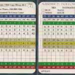 Understanding Your Golf Score Card Throughout Golf Score Cards Template