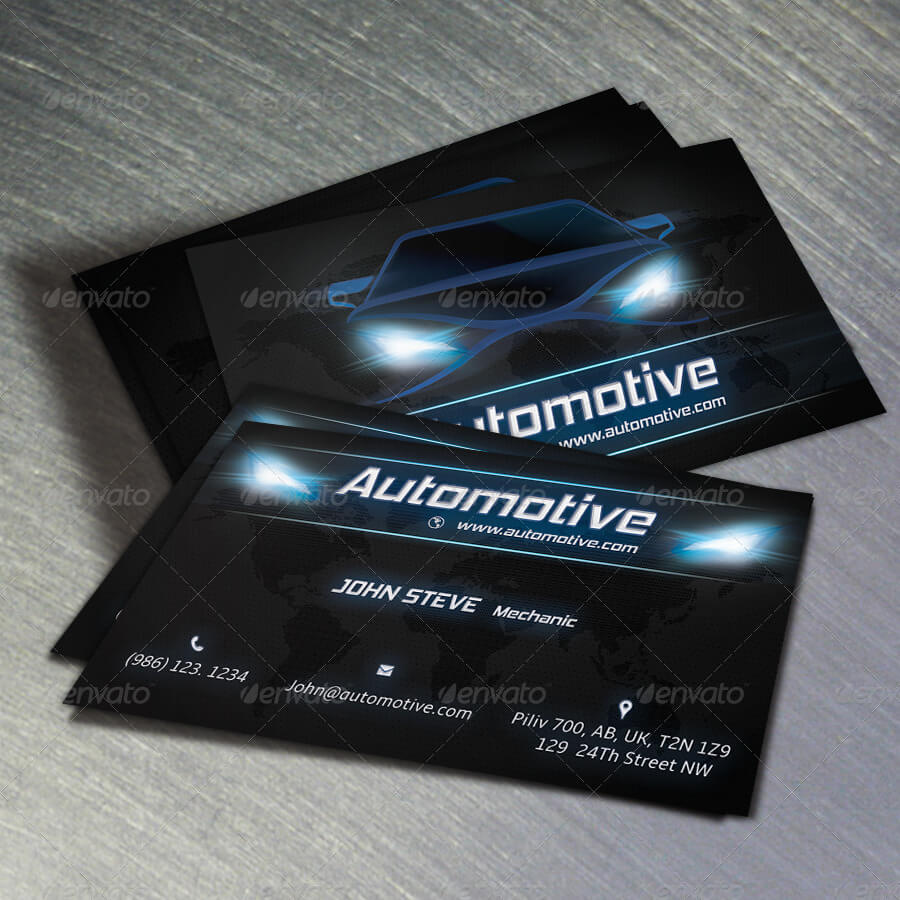 Unique Automotive Business Card Holder For Desk Templates In Automotive Business Card Templates