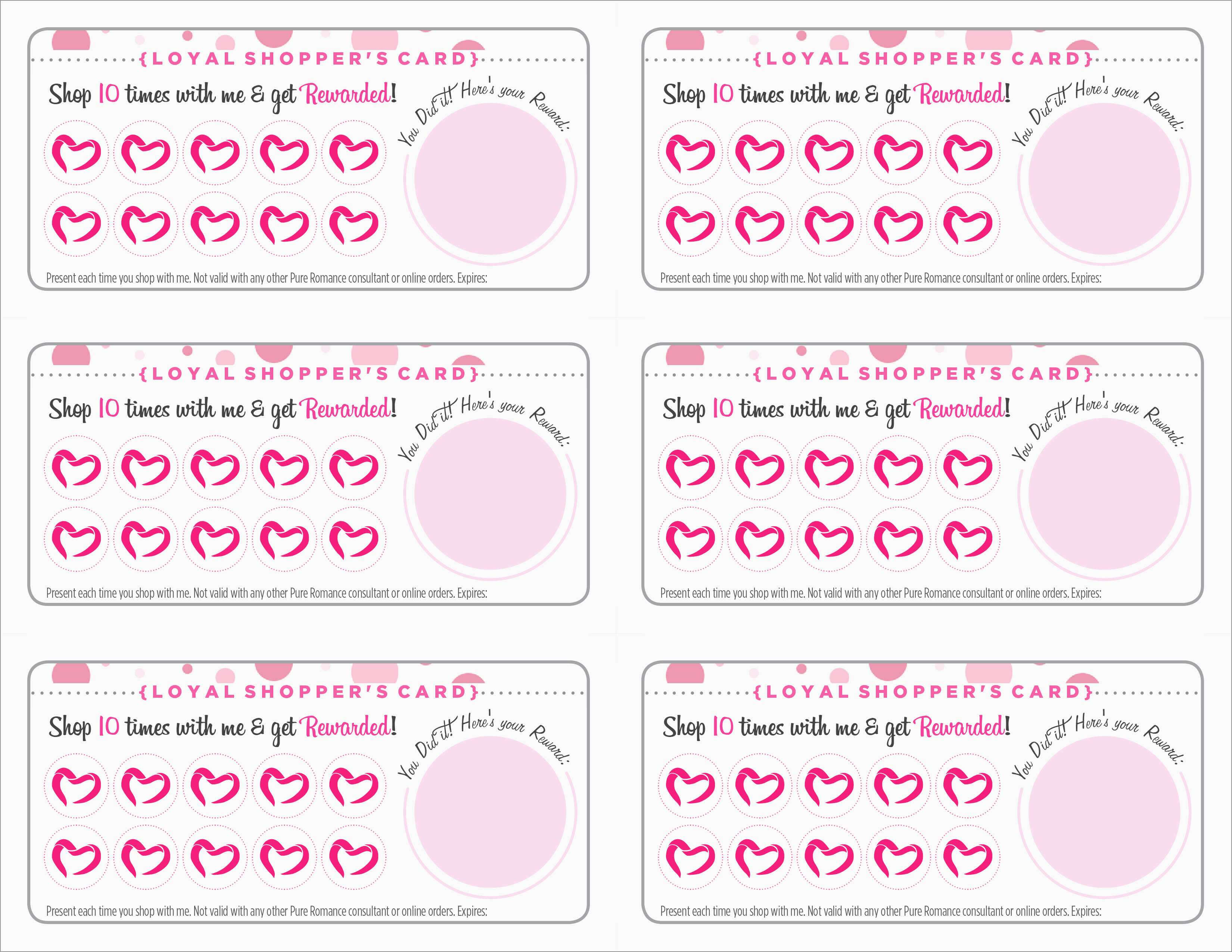 Unique Free Printable Loyalty Card Template | Best Of Template Throughout Customer Loyalty Card Template Free