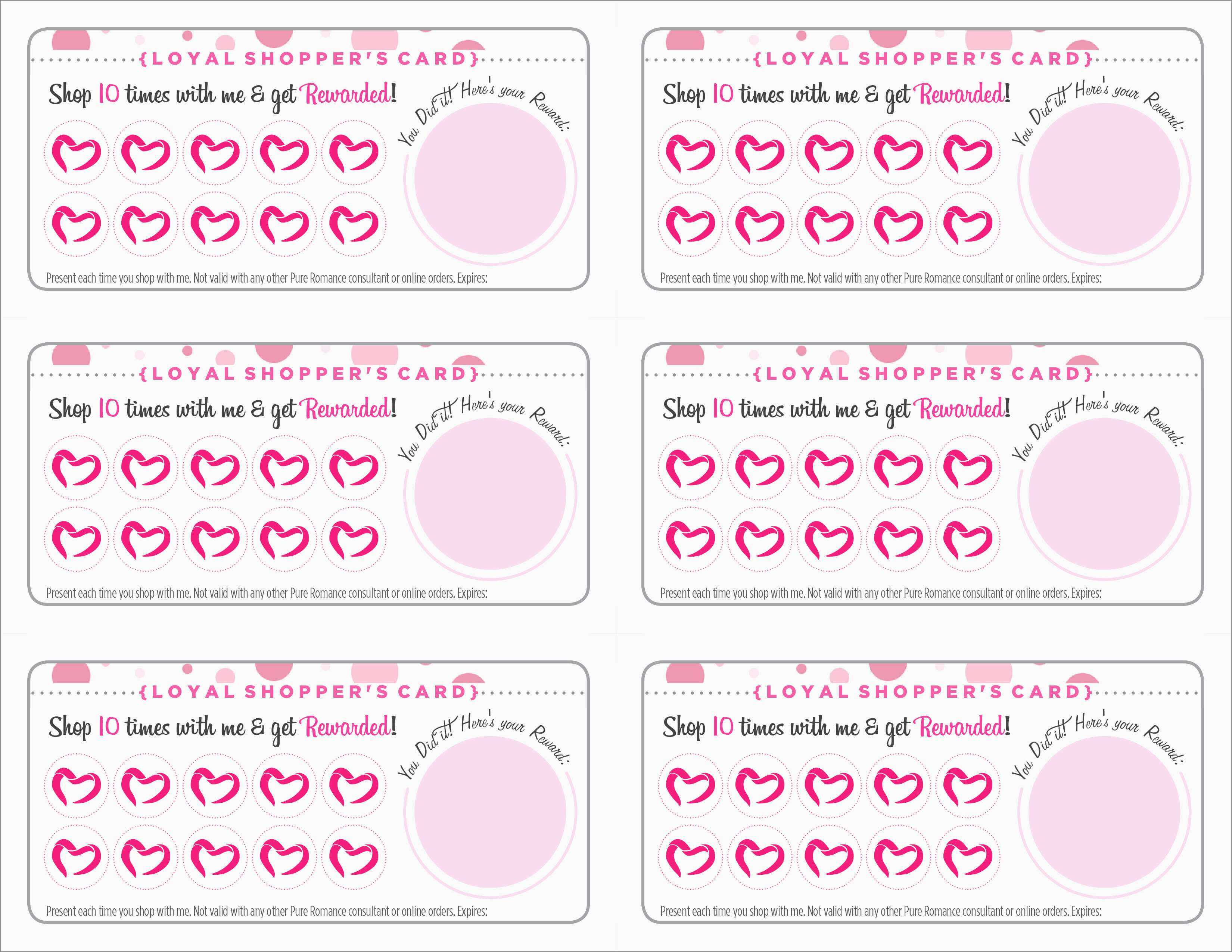 Unique Free Printable Loyalty Card Template | Best Of Template Throughout Customer Loyalty Card Template Free
