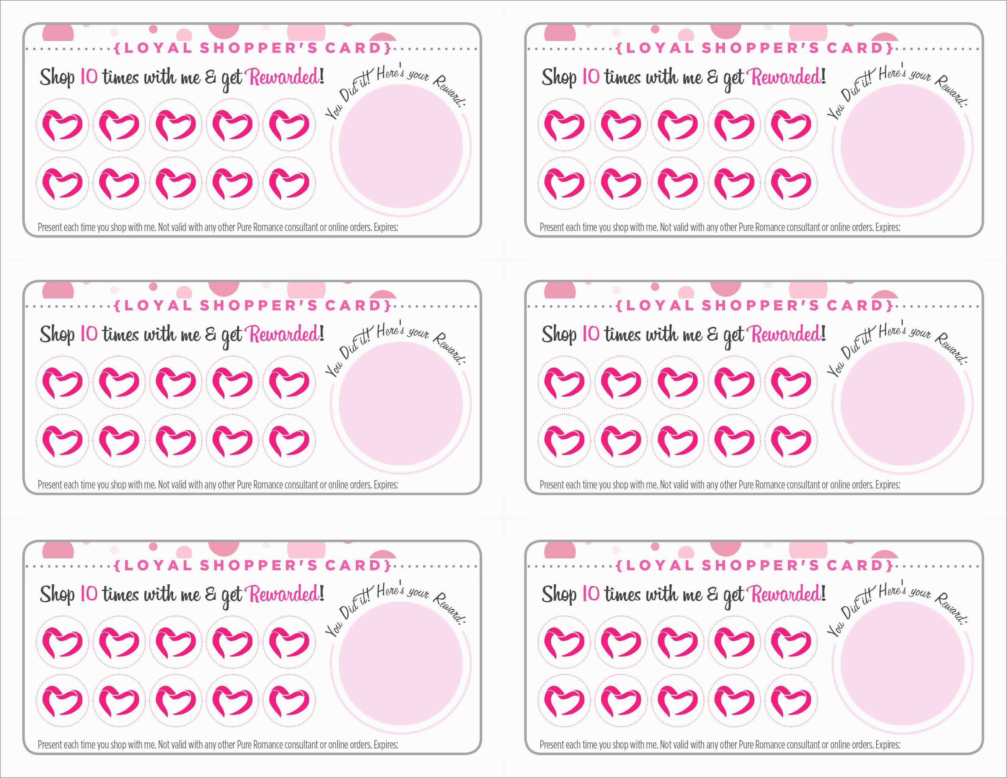 Unique Free Printable Loyalty Card Template | Best Of Template Throughout Customer Loyalty Card Template Free