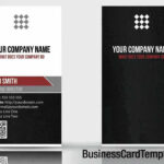 Unique Vertical Qr Code Business Card Template With Qr Code Business Card Template