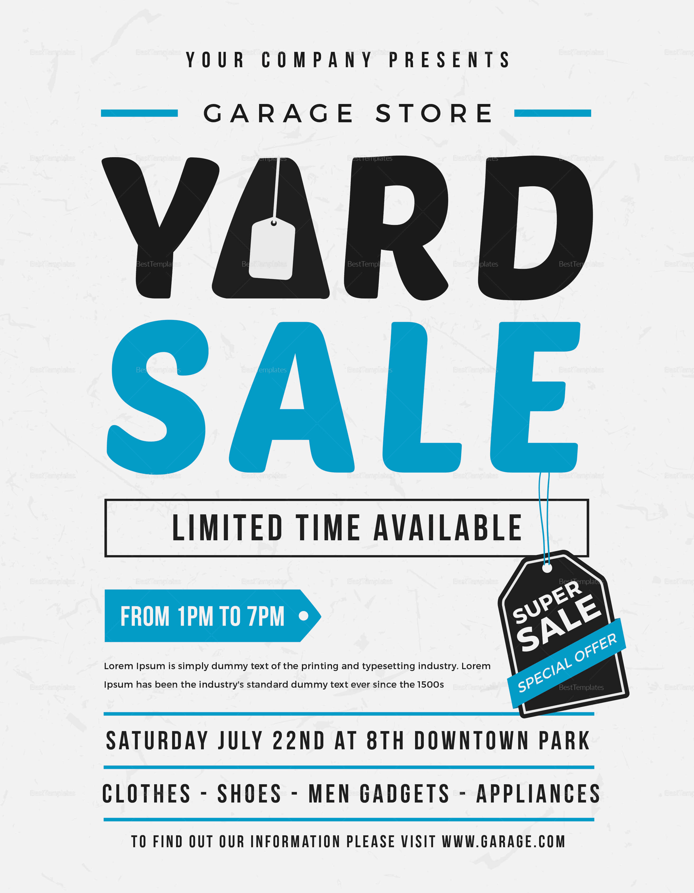 Unique Yard Sale Flyer Template Regarding Yard Sale Flyer Template Word