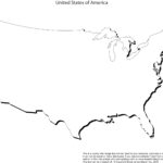 United States Map Outline Blank Pertaining To United States Map Template Blank