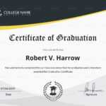 Universal College Graduation Certificate Template With Regard To College Graduation Certificate Template