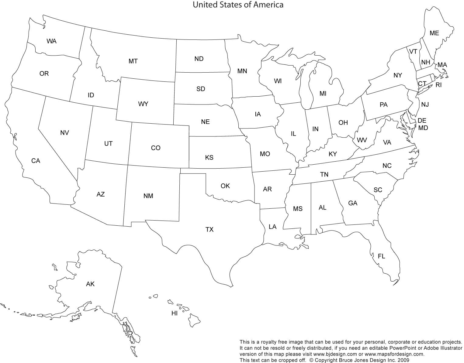 Us And Canada Printable, Blank Maps, Royalty Free • Clip Art Inside United States Map Template Blank