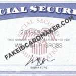 Usa Social Security Card Fake Id Virtual In Social Security Card Template Photoshop