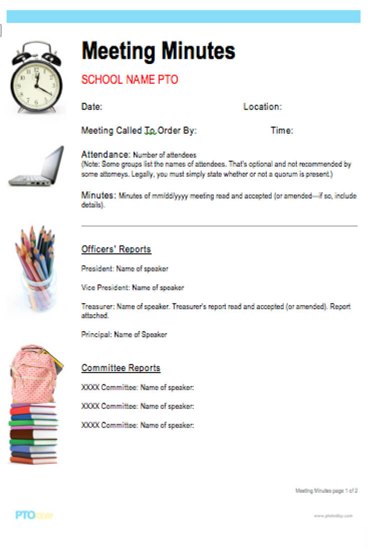 Use This Template To Make Meeting Minutes Easy! | Meetings Inside Fundraising Report Template