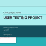 User Testing Report Template – Ux Design Templates For Ux Report Template