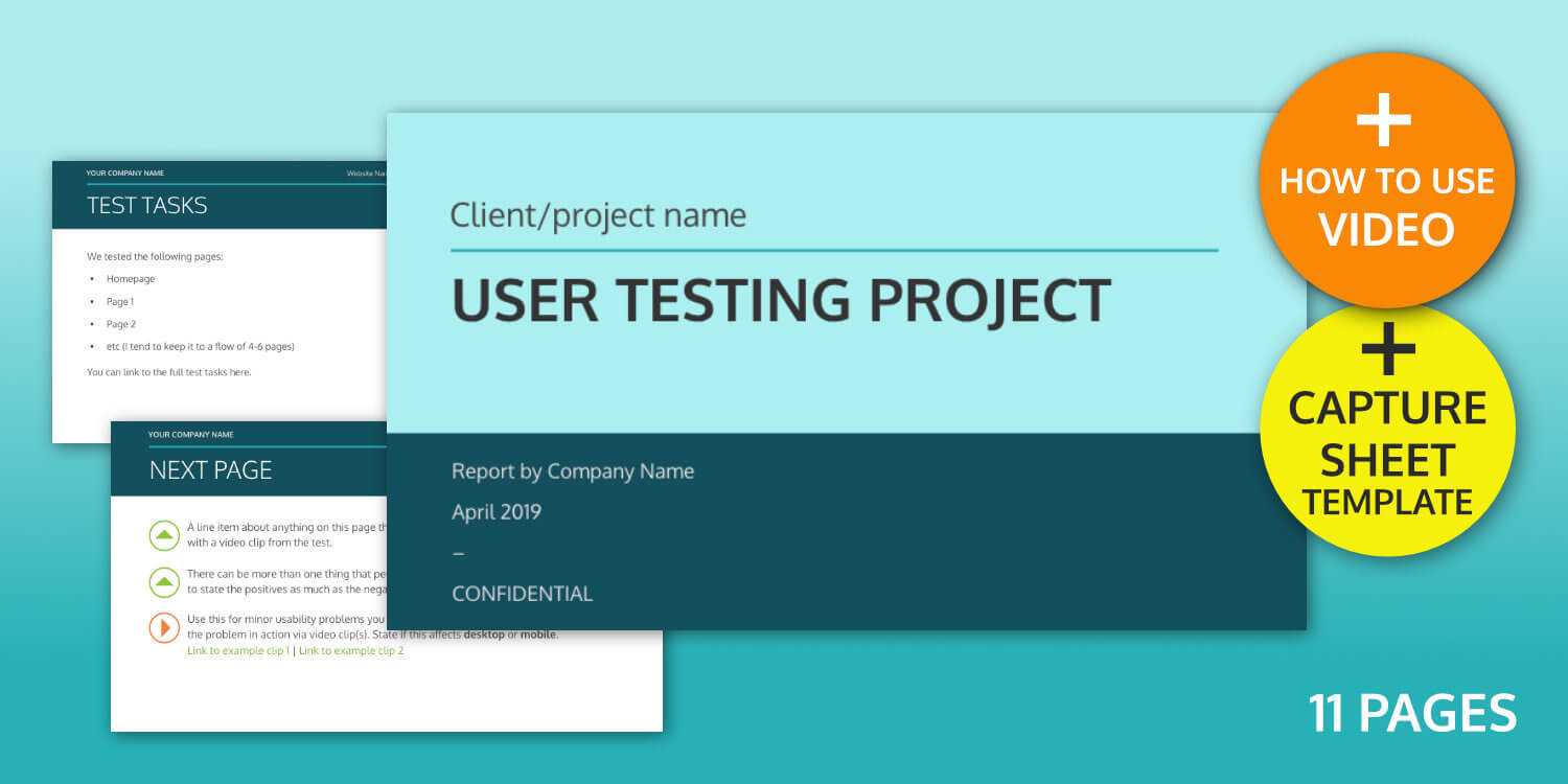 User Testing Report Template – Ux Design Templates For Ux Report Template