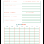 Vacation Planner Printables | Travel | Travel Itinerary Pertaining To Blank Trip Itinerary Template