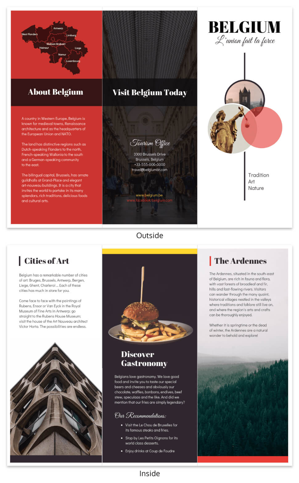 Vacation Travel Brochure Template Template – Venngage In Country Brochure Template