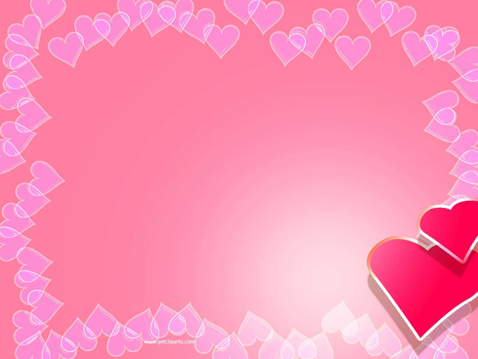 Valentine Backgrounds For Powerpoint – Border And Frame Ppt Pertaining To Valentine Powerpoint Templates Free