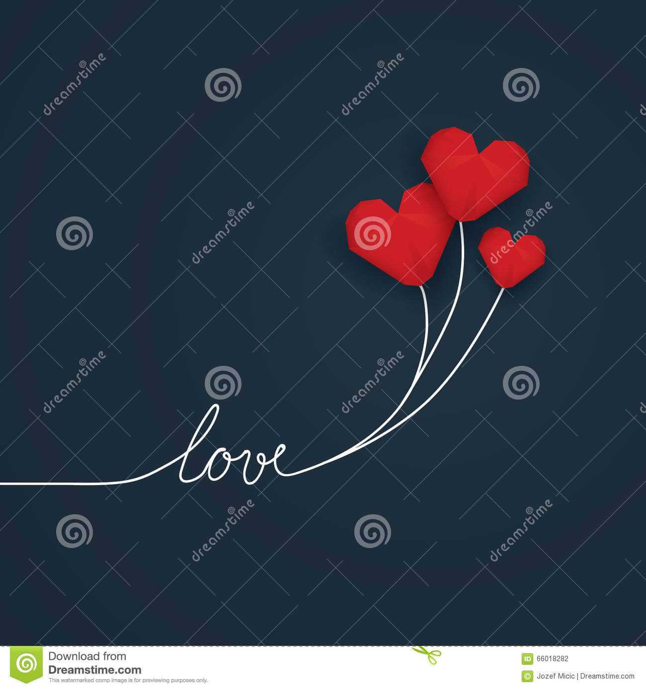 Valentine Card Template With Handwritten Word Love And Red Intended For Valentine Card Template Word