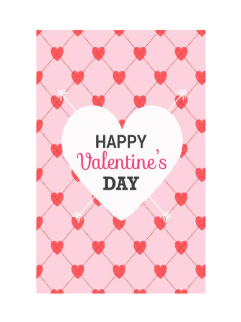 Valentine's Day Card Template – 5 Free Templates In Pdf Pertaining To Valentine Card Template Word