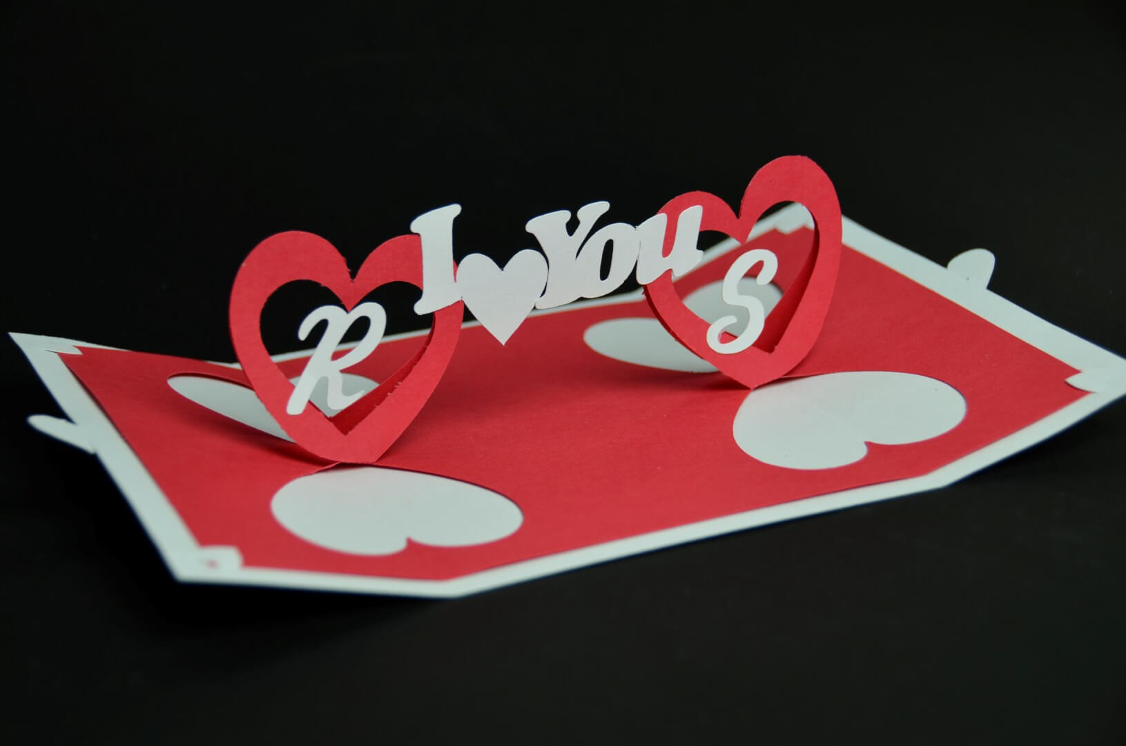 Valentine's Day Pop Up Card: Twisting Heart – Creative Pop With Twisting Hearts Pop Up Card Template